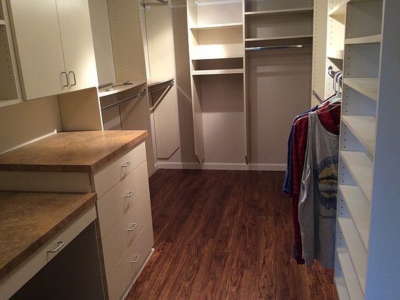 Walk in closet in Master 