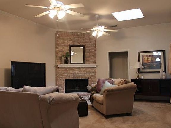 Living with fireplace