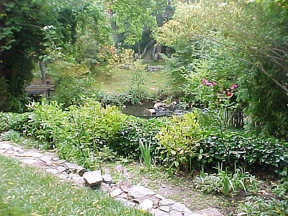 Garden with creek