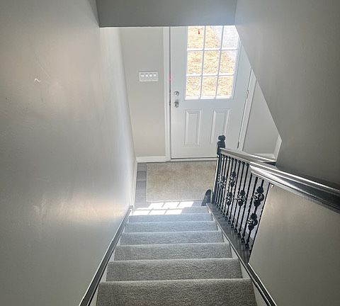Steps from entrance to family room