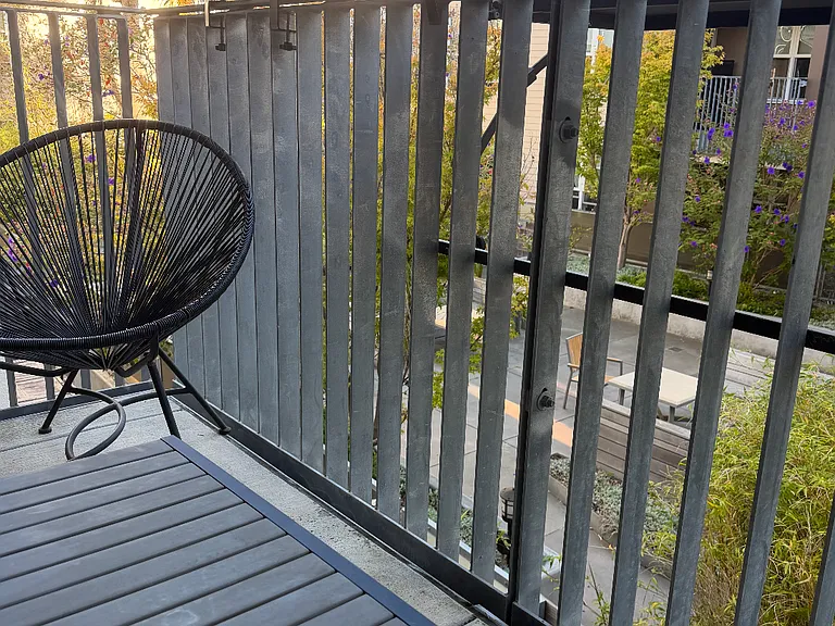 Downstair patio opens from open great room