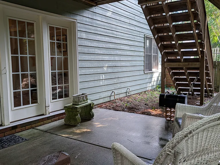 From the patio looking towards the gate entry way to the yard, patio and rental acess