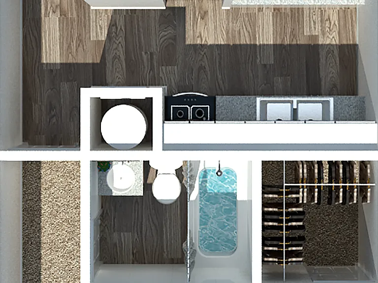 One Bedroom One Bathroom 576 Sq Ft One Bedroom One Bathroom 576 Sq Ft