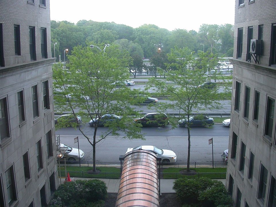 view from living room and dining room to harbor