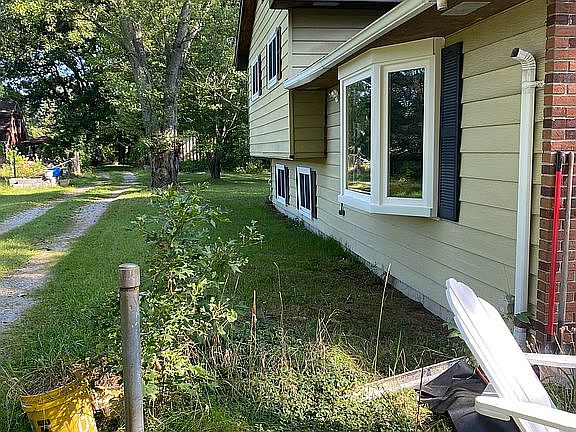 West facing side of home