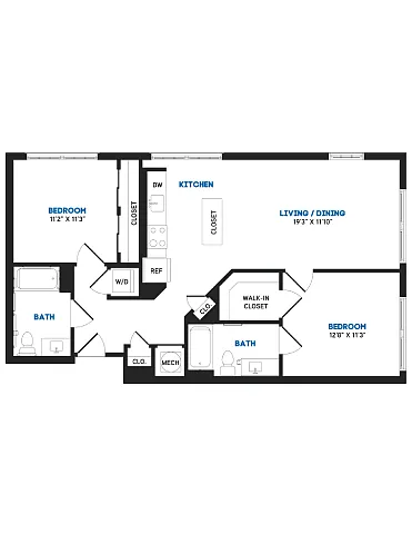 Floor plan B7B - Chase
