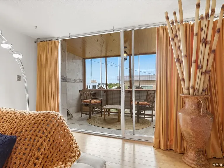 Living room with attached balcony