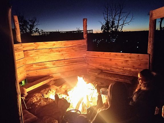 Large fire pit