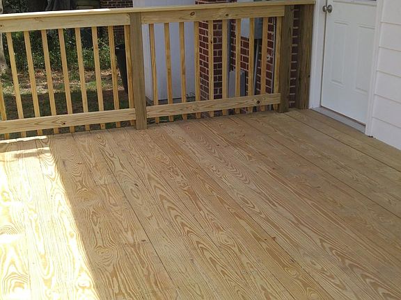 Large back deck