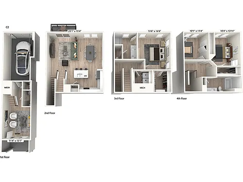 Floor plan C2_Right_End