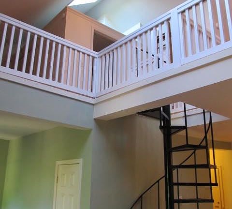 stairs to second level