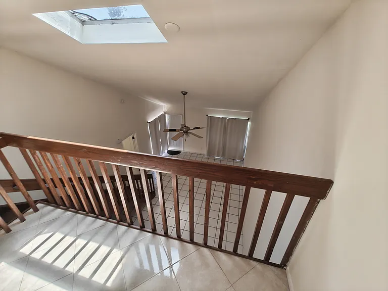 view from 2nd floor living area