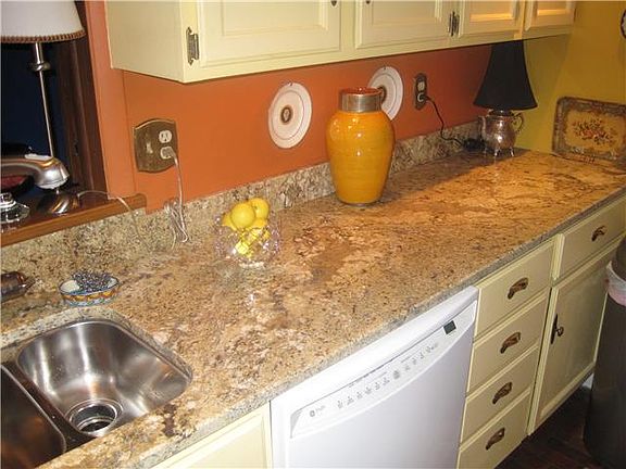 Kitchen with new Granite Countertops