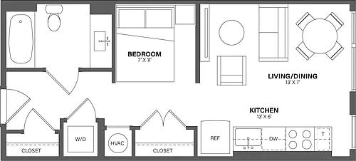 Floor plan Studio-S18