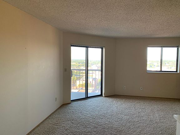 Balcony with slide glass door