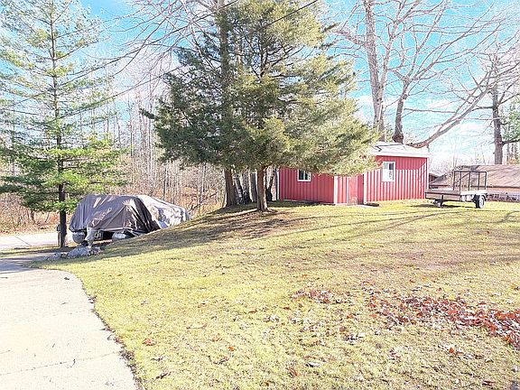Front yard and shed