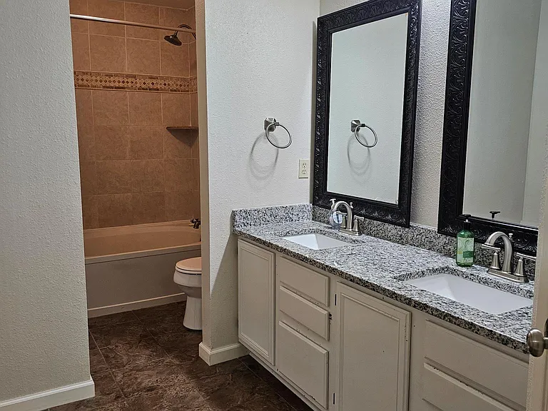 Double vanities in master bath