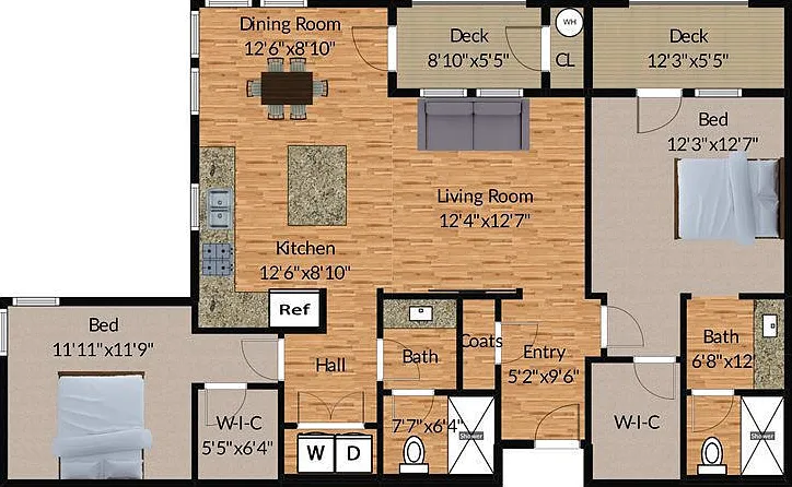 2CX floor plan The Tobin Estate