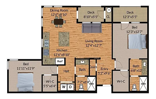 Floor plan 2CX
