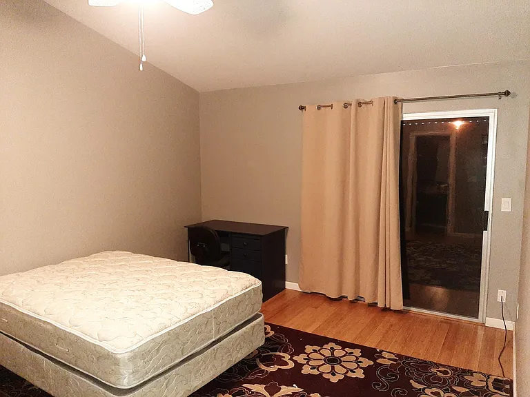 Master bedroom from hallway entrance