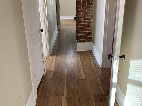 Hallway from the living room to kitchen/laundry room