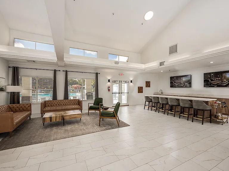 Resident lounge with pet station