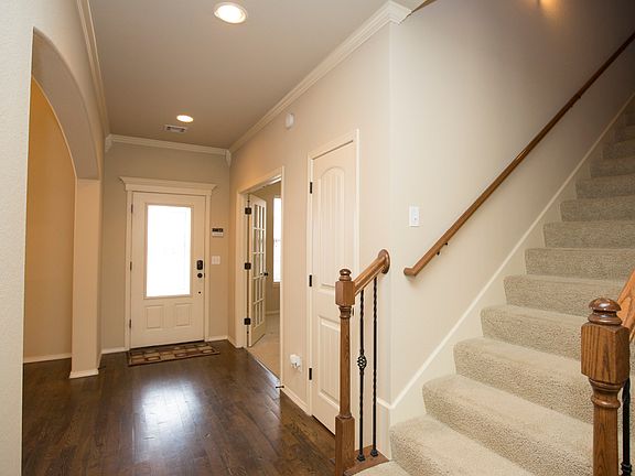 Hardwood floors in entry