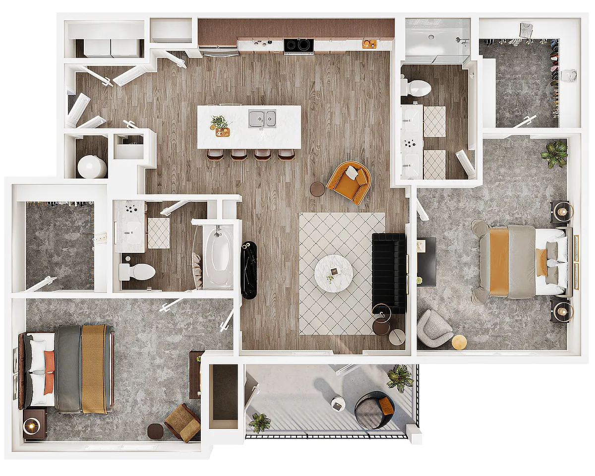 Floor plan B3 The Evergreen