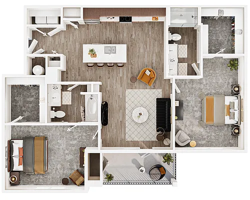 Floor plan B3 The Evergreen