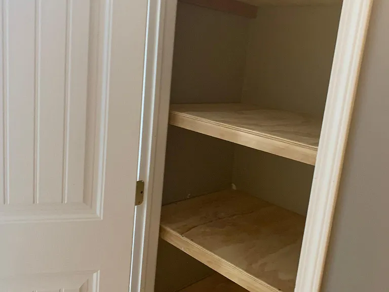 Master bath linen closet