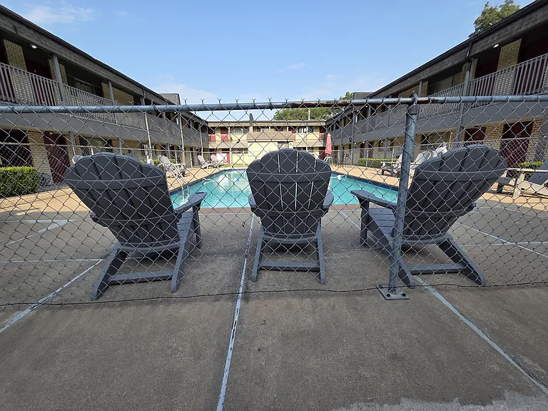 Swimming Pool + Lounge Furniture for Resident's Use Memorial Day to Labor Day