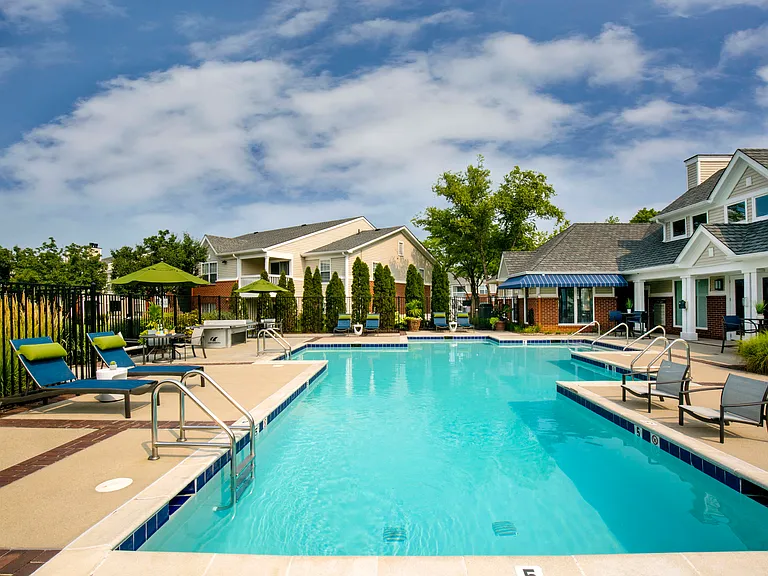 Resort-style pool and expansive sundeck