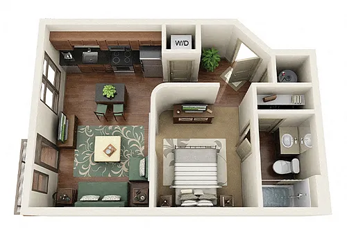 Floor plan Tremont Studio
