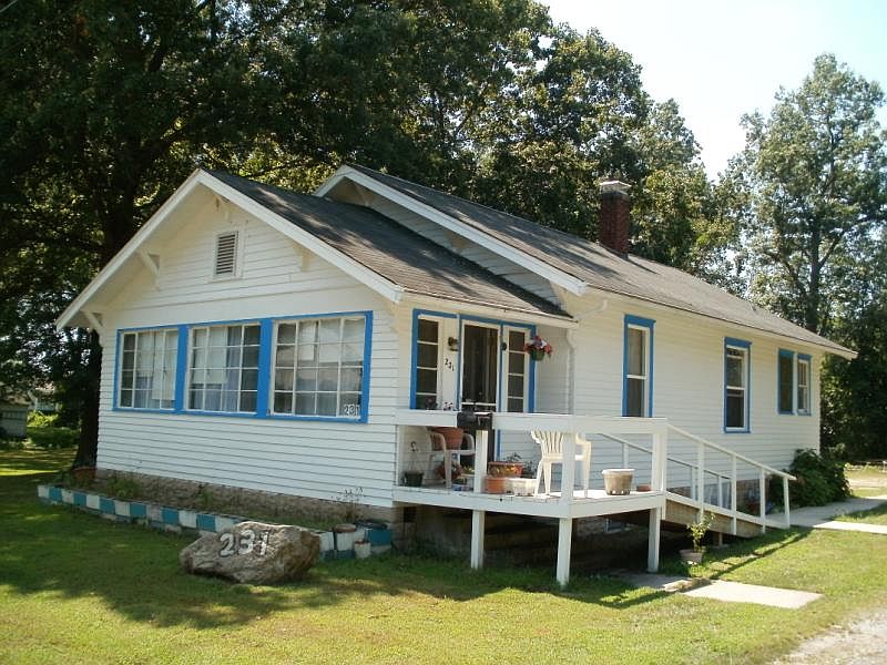 North side of house