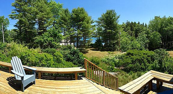 Panorama from the deck.