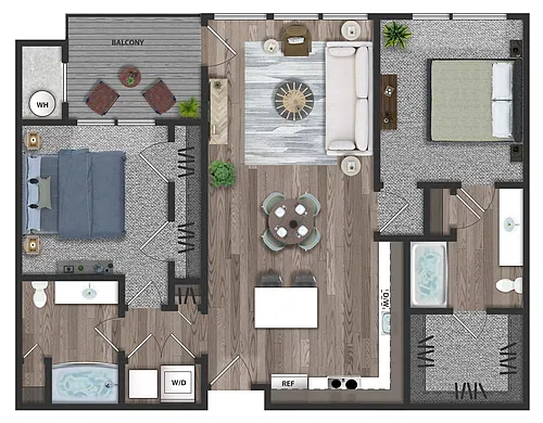 Floor plan Longs Peak (B1)