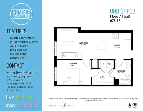 Floor plan 1HP13