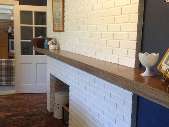 Fireplace in Kitchen