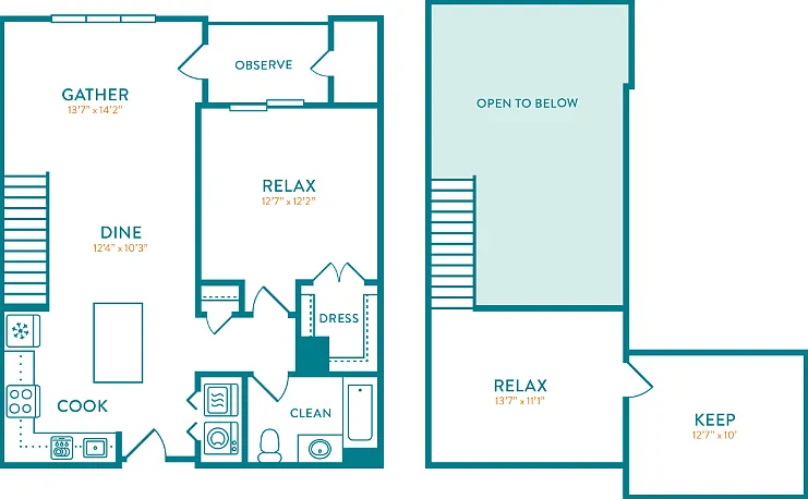 Cedar Loft Floorplan Diagram