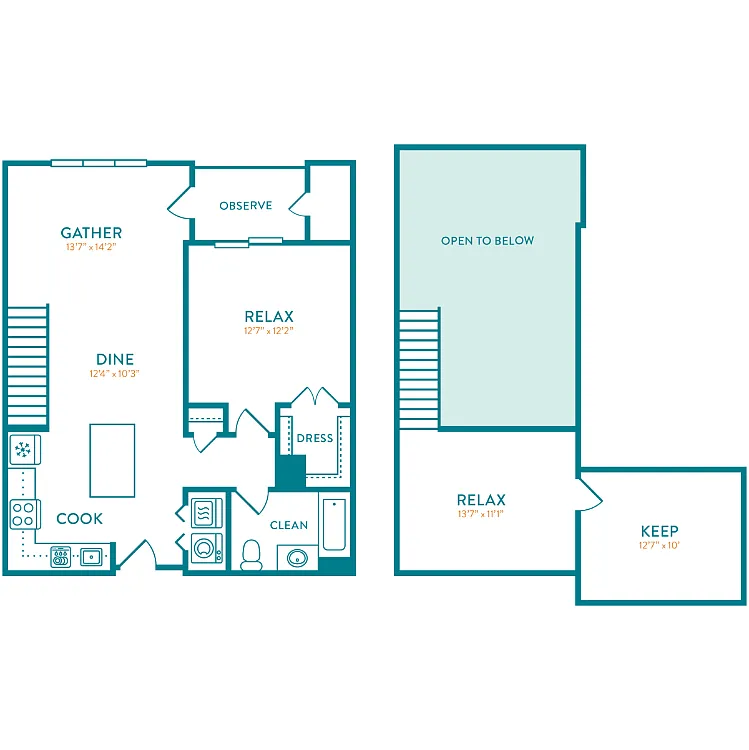 Floor plan Cedar Loft