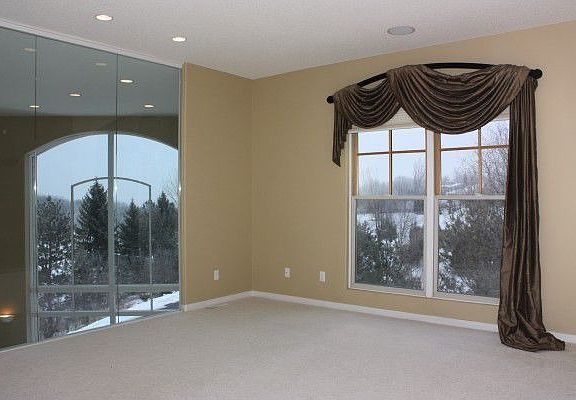 Spacious master bedroom with huge walk in closet.