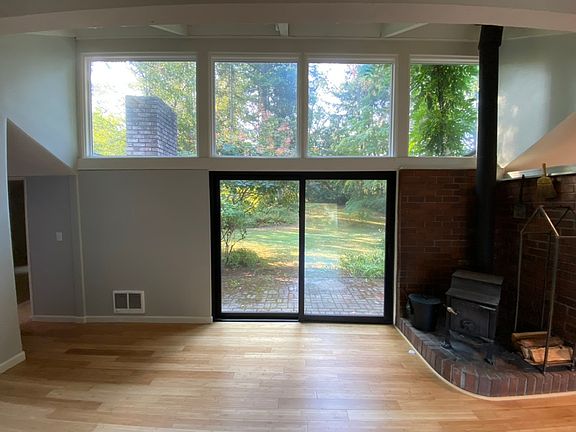 Living room looking out on backyard