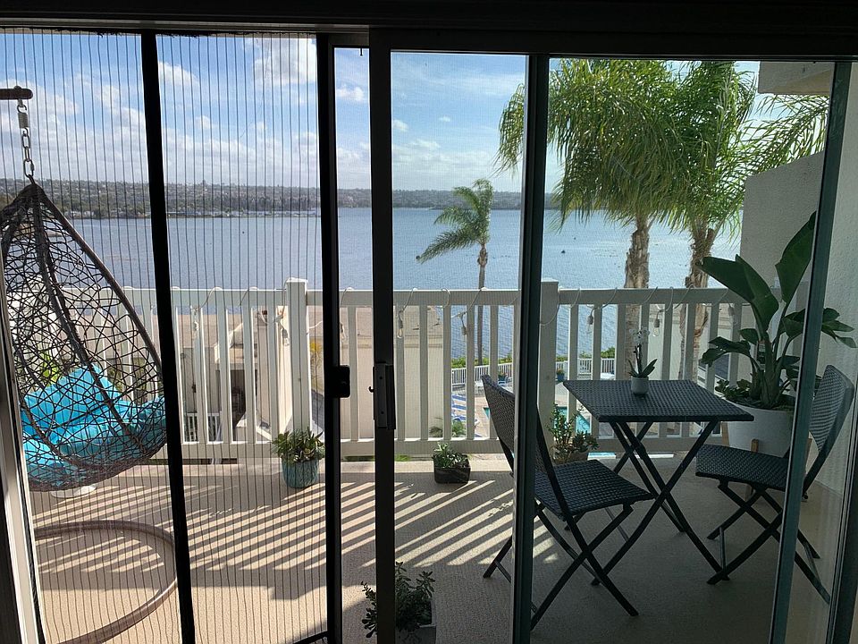 Patio view of the bay during high tide