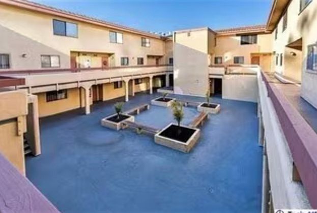 Courtyard of complex