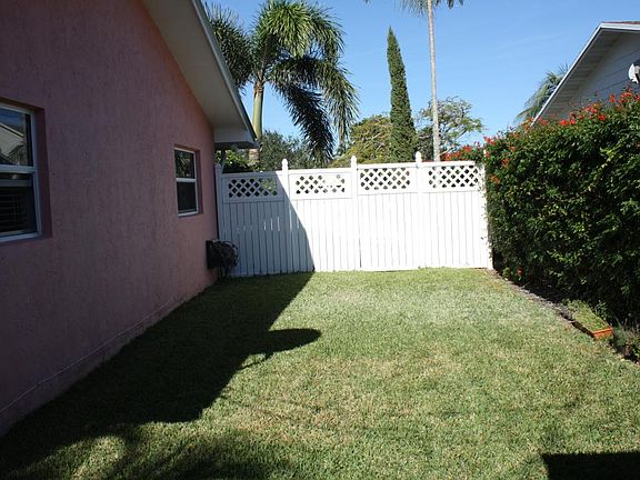 Fenced back yard