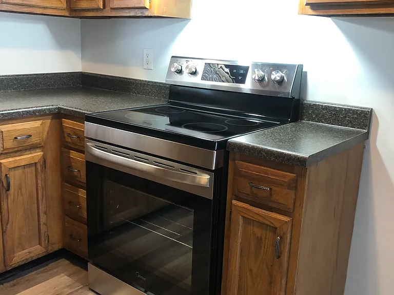 New glass top stove