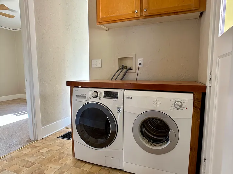 laundry / backdoor entry