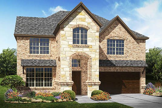 Elevation B Built with Optional Stone