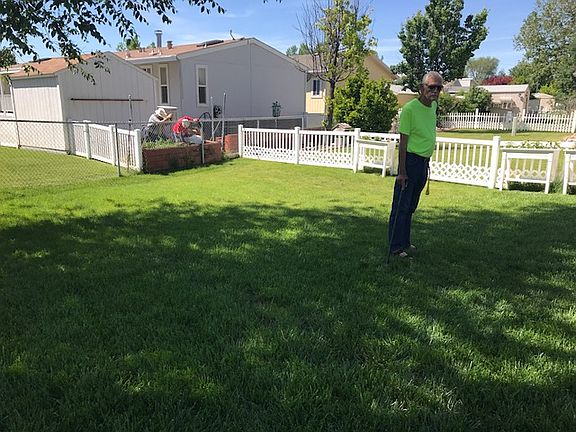 full fenced backyard