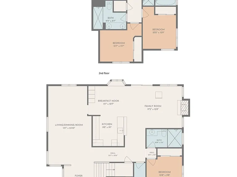 Visualize the flow of this home with a clear, comprehensive floor plan highlighting room dimensions